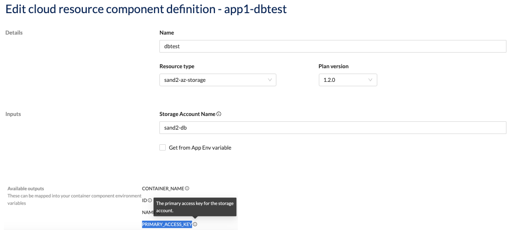 Consume Cloud Resource Plan in App