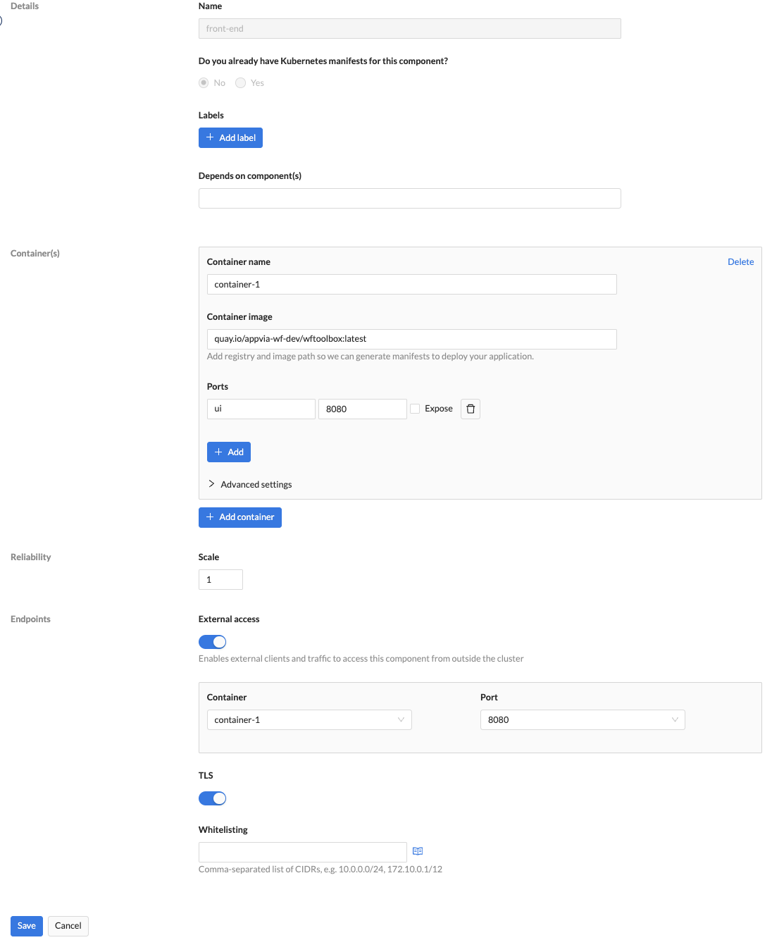 Container Component