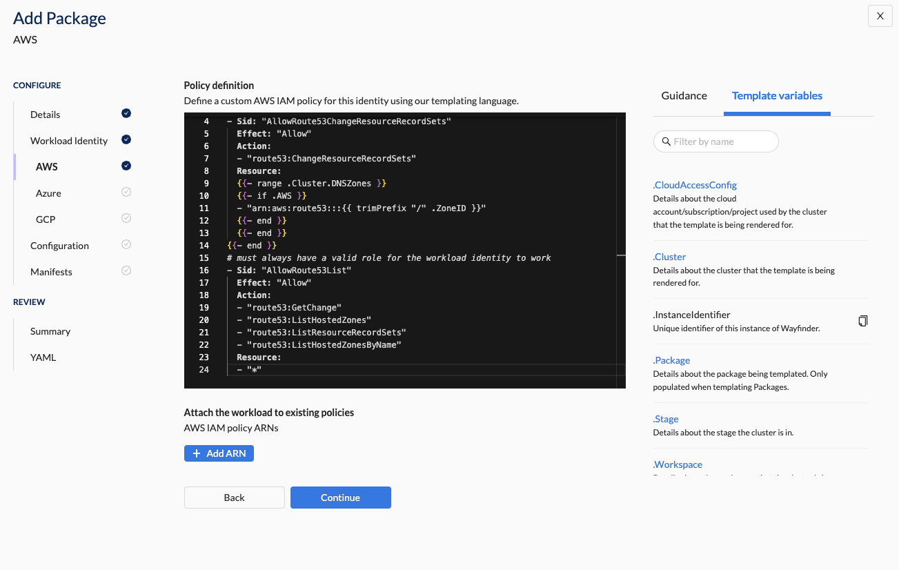 AWS Policy Definition - Custom