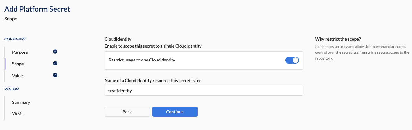 Cloud ID Selected