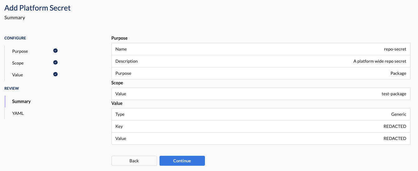 Packages KeyValuePair Summary