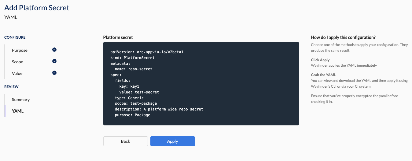 Packages KeyValuePair YAML