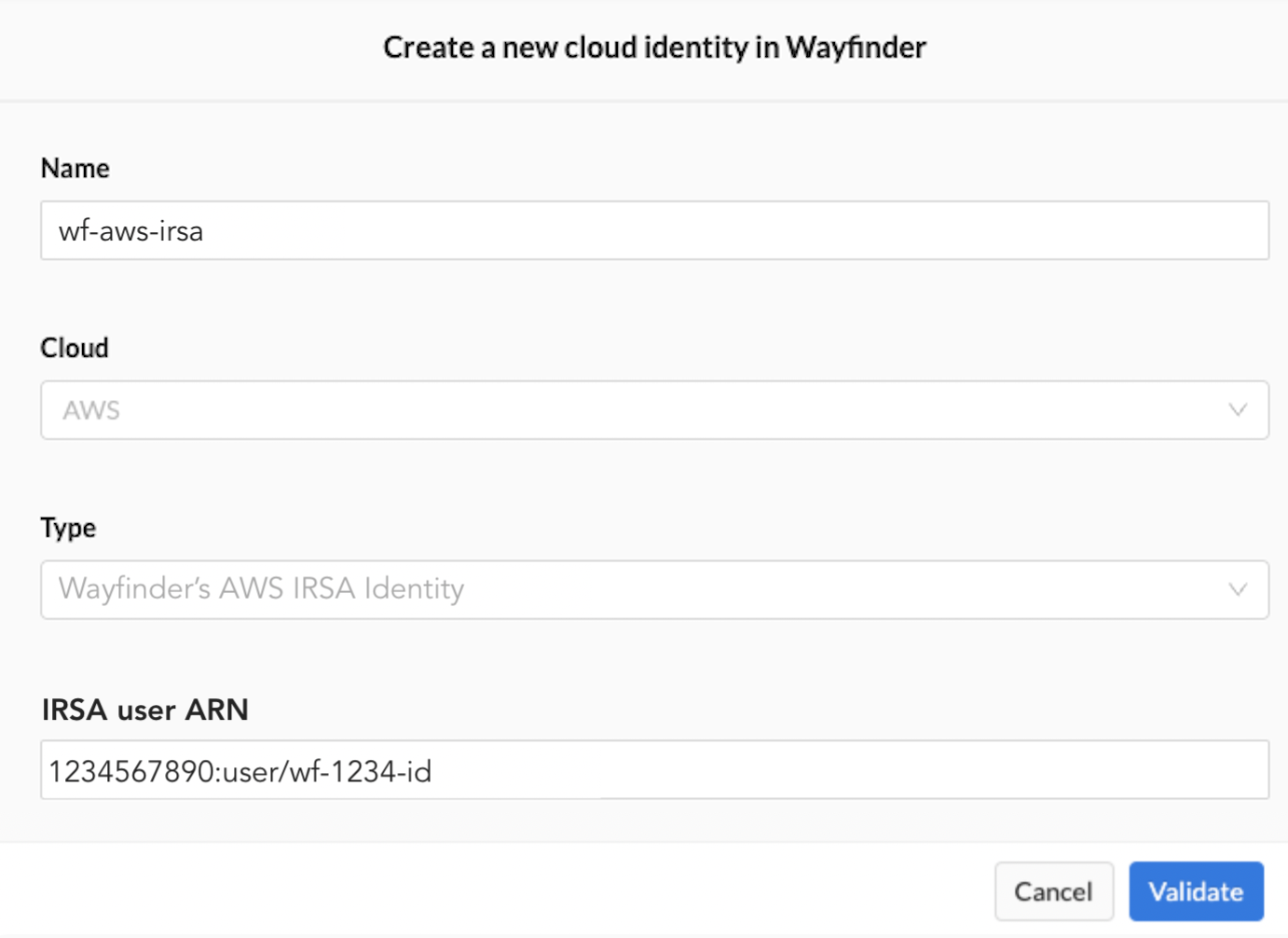 Auth Section - New Workload ID - Details