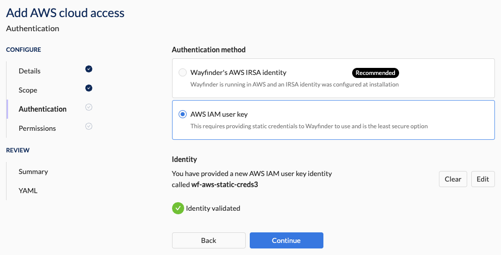 Auth Section - New ID - Valid