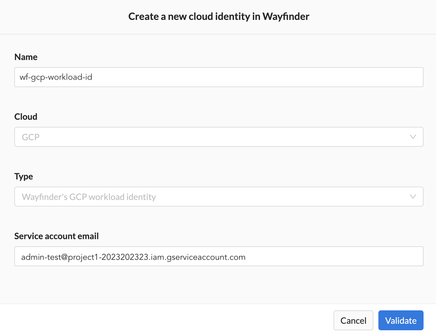 Auth Section - New Workload ID - Details