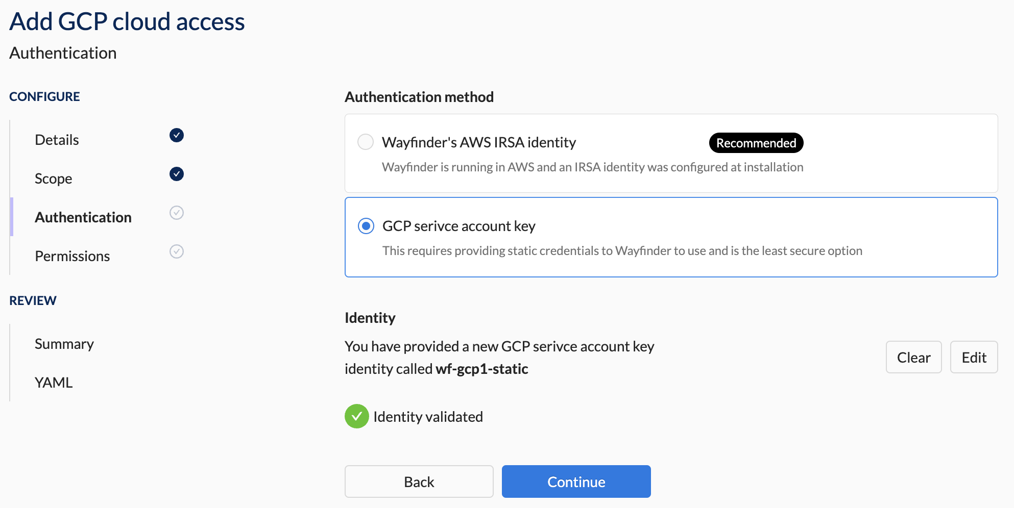 Auth Section - New ID - Valid