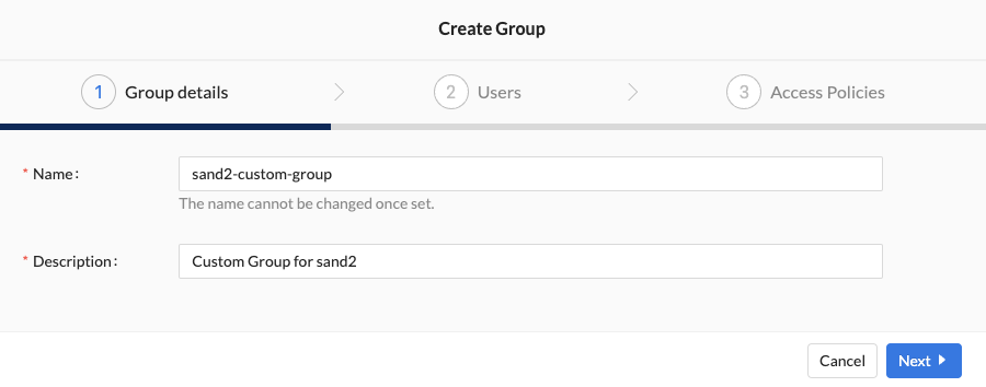 Workspace Groups - Details